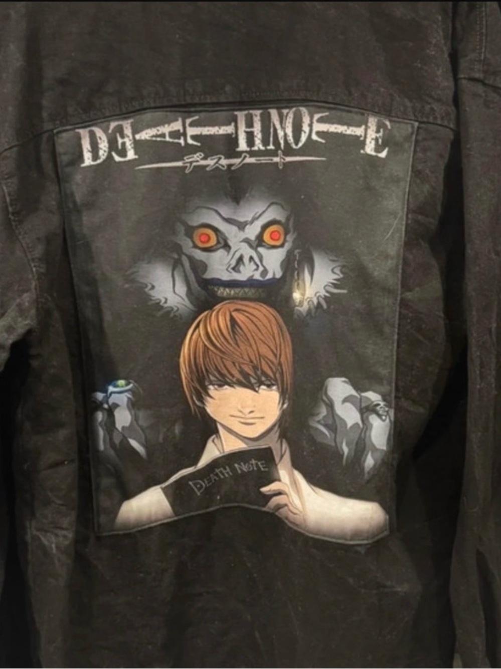Death Note Graphic Black Men's Shirt - Anime Print